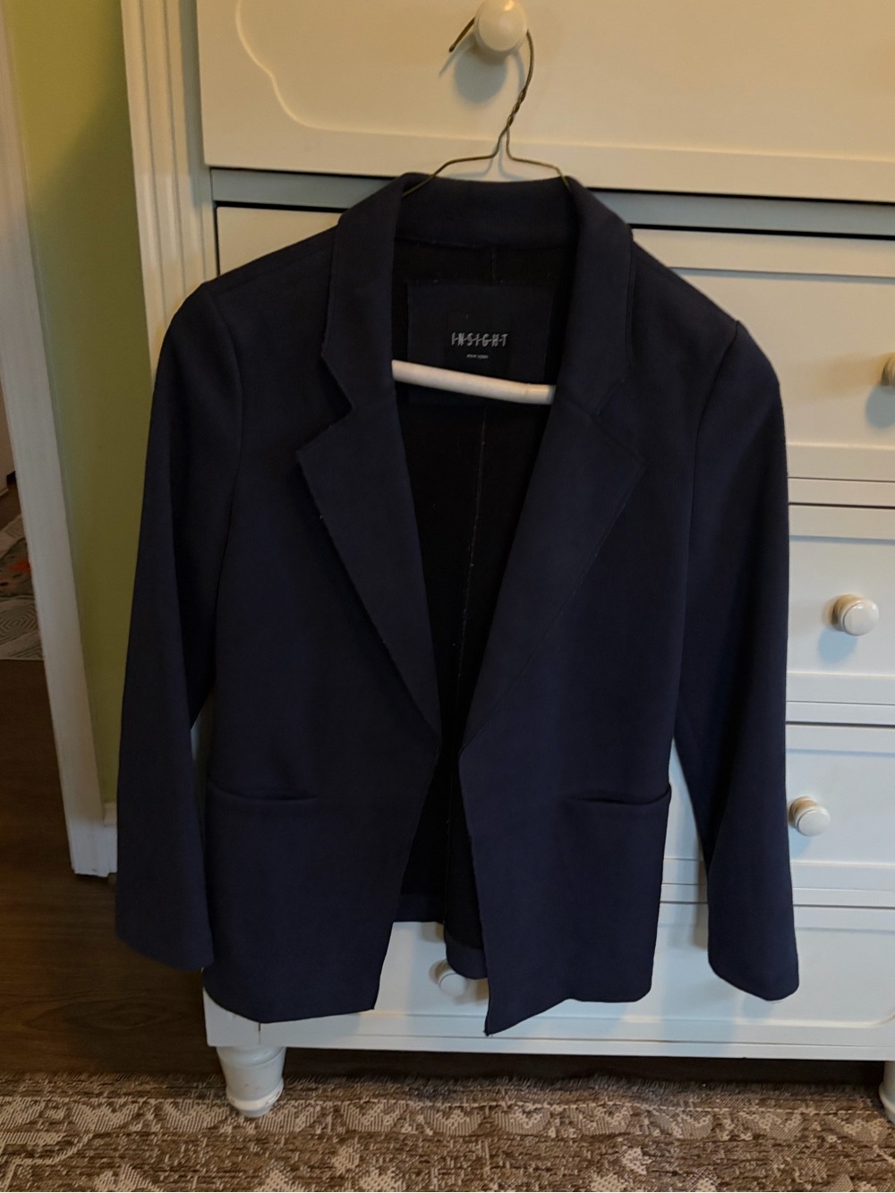 Insight Navy Open-Front Blazer